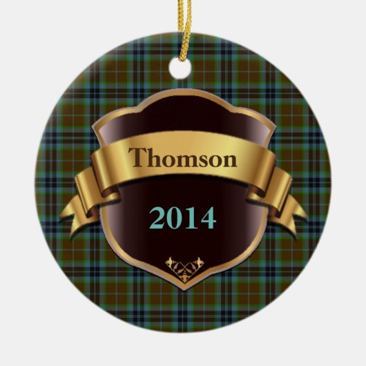 Thomson Tartan Pset Custom ornament (Voorkant)