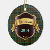 Thomson Tartan Pset Custom ornament (Links)