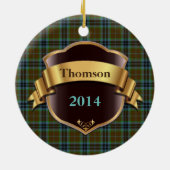 Thomson Tartan Pset Custom ornament (Achterkant)