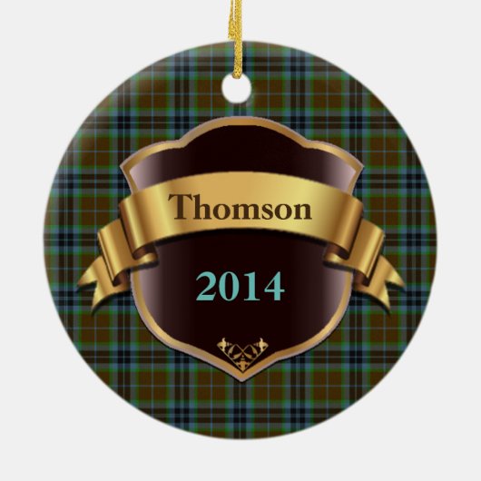 Thomson Tartan Pset Custom ornament (Achterkant)