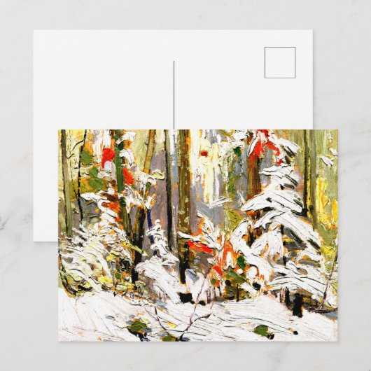 Thomson - Wood Interior, Winter Briefkaart (Voorkant / Achterkant)