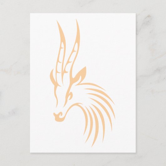 Thomson's Gazelle in Swish Drawing Style Briefkaart (Voorkant)