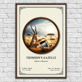 Thomson's Gazelle Zoölogie Serie Poster