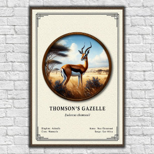 Thomson's Gazelle Zoölogie Serie Poster