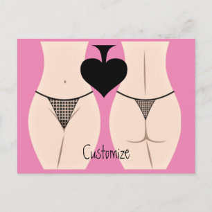 Thong Panty Spade Thunder_Cove Briefkaart