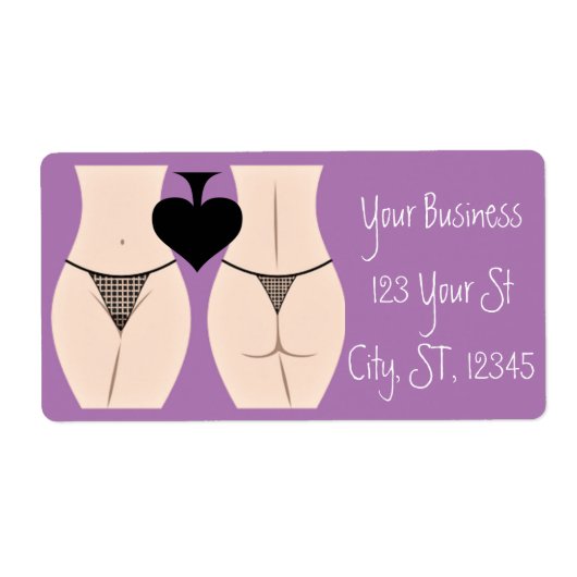 Thong Panty Spade Thunder_Cove Etiket (Voorkant)