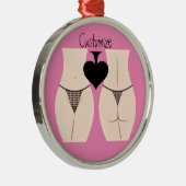 Thong Panty Spade Thunder_Cove Metalen Ornament (Rechts)