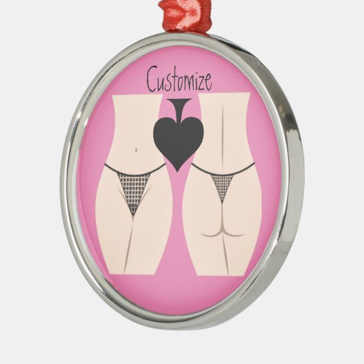 Thong Panty Spade Thunder_Cove Metalen Ornament (Links)