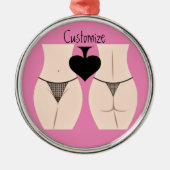 Thong Panty Spade Thunder_Cove Metalen Ornament (Voorkant)