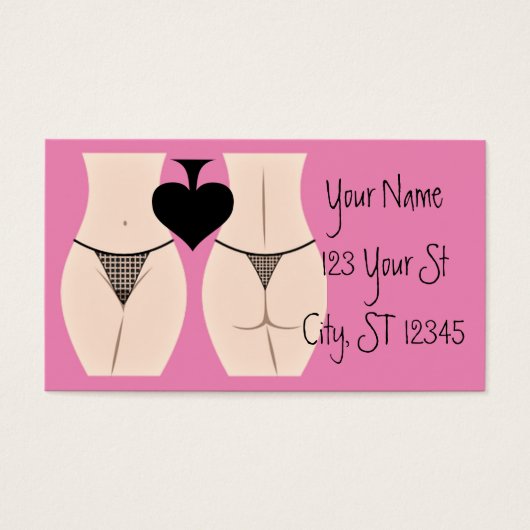 Thong Panty Spade Thunder_Cove Visitekaartje (Voorkant)
