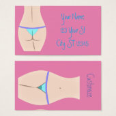 Thong Panty Thunder_Cove Visitekaartje (Voorkant /achterkant)