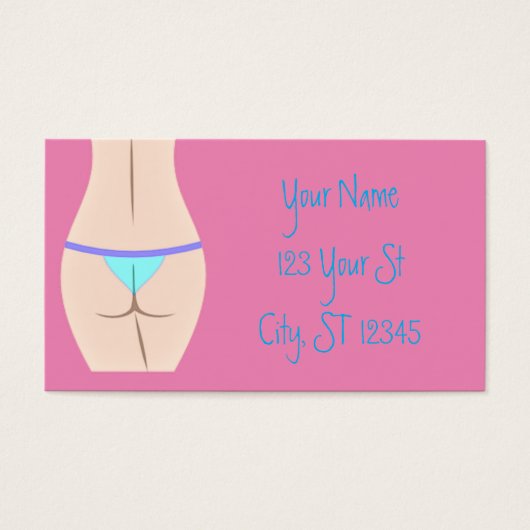 Thong Panty Thunder_Cove Visitekaartje (Voorkant)