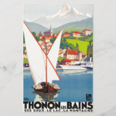 Thonon Les Bains Franse Reis Europa Briefpapier (Voorkant)
