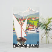 Thonon Les Bains Franse Reizen Europa Briefpapier (Staand voorkant)
