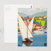 Thonon Les Bains French Travel Europe Briefkaart (Voorkant / Achterkant)