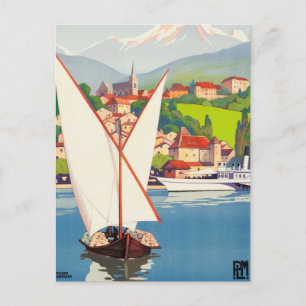 Thonon Les Bains French Travel Europe Briefkaart