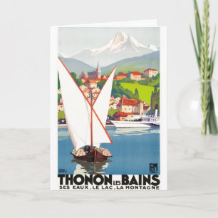 Thonon Les Bains French Travel Europe  Kaart