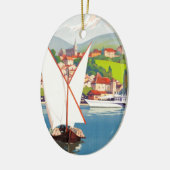 Thonon Les Bains French Travel Europe Keramisch Ornament (Links)