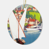Thonon Les Bains French Travel Europe Keramisch Ornament (Links)