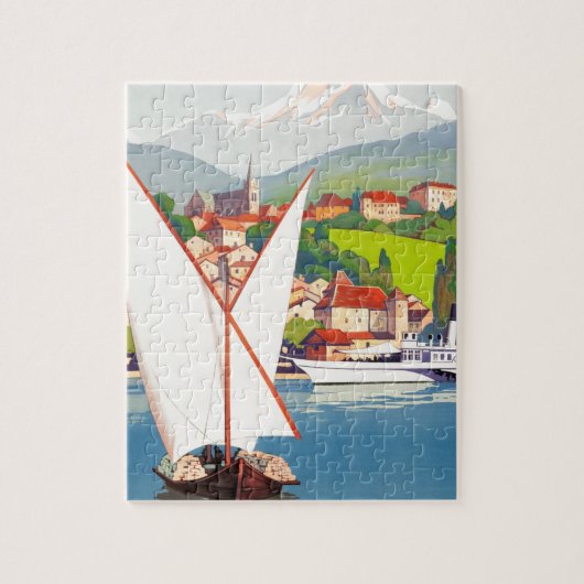 Thonon Les Bains French Travel Europe Legpuzzel (Verticaal)