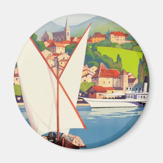 Thonon Les Bains French Travel Europe Magneet (Voorkant)