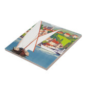 Thonon Les Bains French Travel Europe Tegeltje (Zijkant)