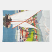 Thonon Les Bains French Travel Europe Theedoek (Horizontaal)