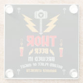 Thor Beer Germanic Paganisme Glazen Onderzetter (Achterkant)