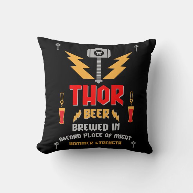 Thor Beer Germanic Paganisme Kussen (Voorkant)