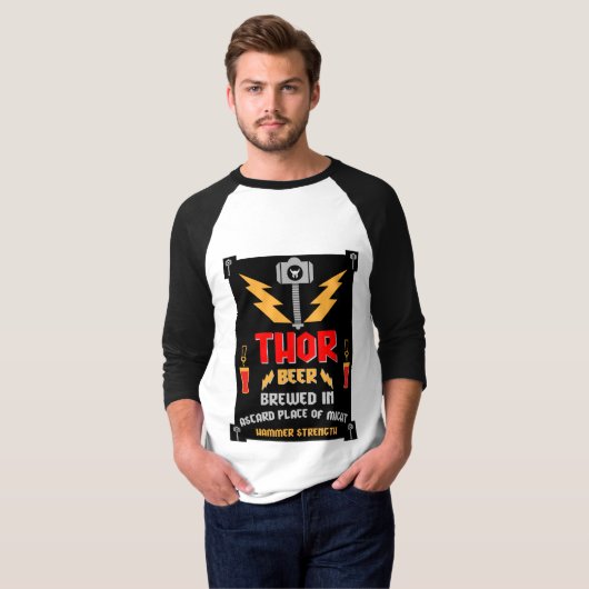 Thor Beer Germanic Paganisme T-shirt (Voorkant volledig)