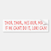 Thor Cheer Bumpersticker (Voorkant)