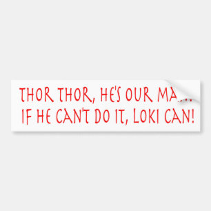 Thor Cheer Bumpersticker