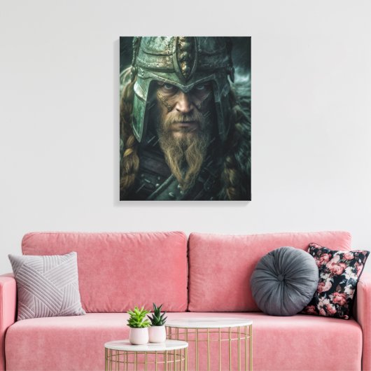 Thor de dondergod canvas afdruk (Insitu (Woonkamer))