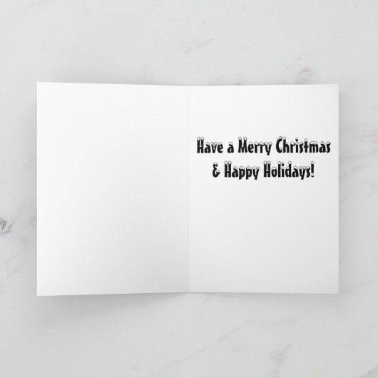 Thor de Vrolijke Kerstkaart van de Buldog Feestdagen Kaart (Binnen)