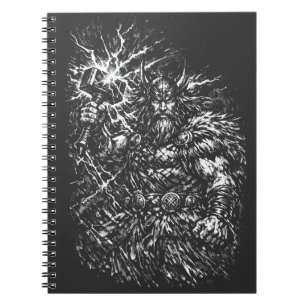 Thor — door storm geteisterde god van de donder notitieboek