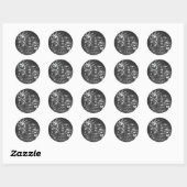 Thor — door storm geteisterde god van de donder ronde sticker (Vel)