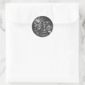 Thor — door storm geteisterde god van de donder ronde sticker (Tas)