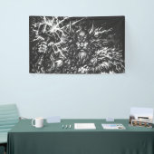 Thor — door storm geteisterde god van de donder spandoek (Beurs)