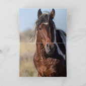 Thor en Tahlequah Wild Horse Wenskaart Bedankkaart (Binnen)