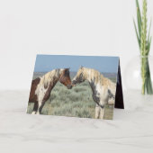 Thor en Tahlequah Wild Horse Wenskaart Bedankkaart (Voorkant)