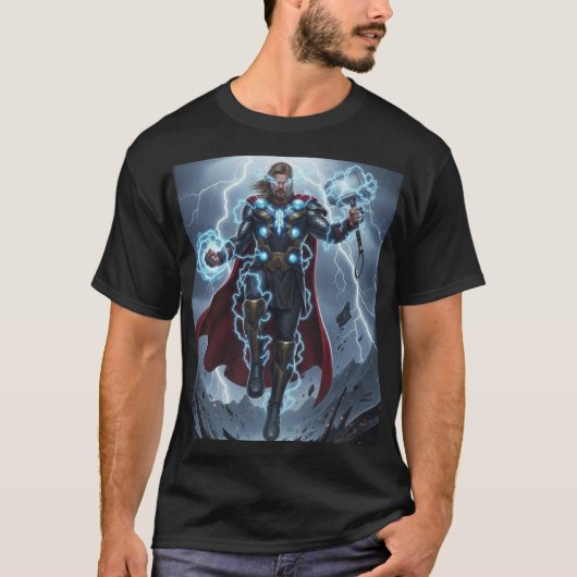 Thor – God of Thunder Storm Power T-shirt (Voorkant)
