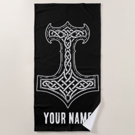 Thor Hamer Mjolnir Knoop Strandlaken