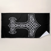 Thor Hammer Mjolnir Knot Strandlaken (Voorkant)