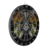 Thor Hammer van de Gods Guitars Dartbord (Voorkant Links)