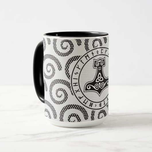 Thor Hammer Viking Mok. Mok (Voorkant links)