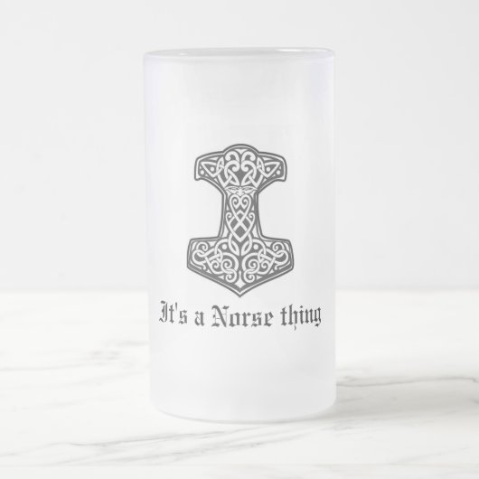 Thor, het is een Norse zaak Matglas Bierpul (Center)