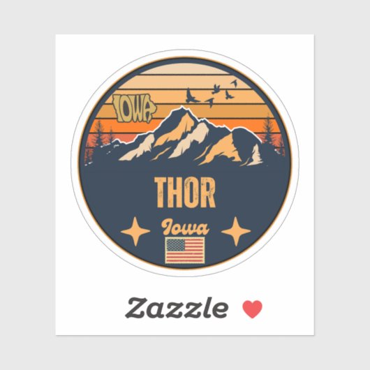 Thor, Iowa Sticker (Vel)
