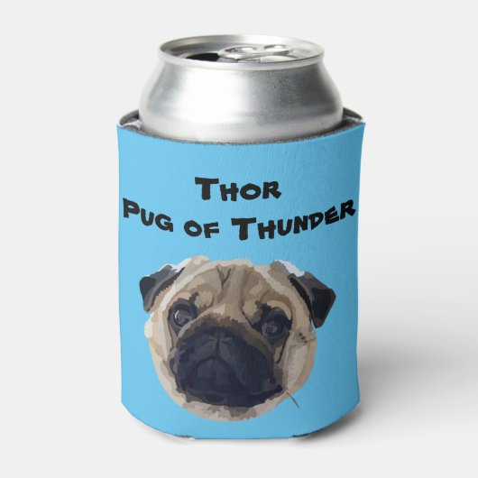 Thor Pug of Thunder Blikjeskoeler (Blikje Voorkant)