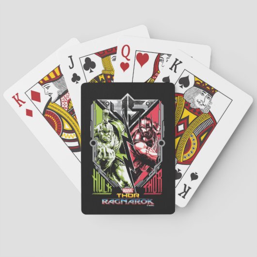 Thor: Ragnarok Hulk VS Thor Dual Graphic Pokerkaarten (Achterkant)
