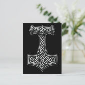 Thor’s Hammer Wall Art – Norse Knotwork Statement Briefkaart (Staand voorkant)